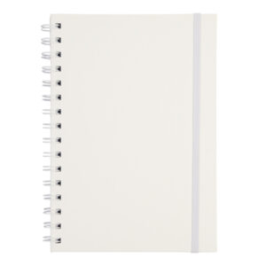 LIBRETA A5 CON ARILLO METÁLICO RULFO A3160 BLANCO (PU / A3160.01 /  ARTICULOS PROMOCIONALES)