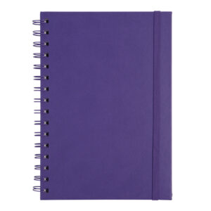 LIBRETA A5 CON ARILLO METÁLICO RULFO A3160 MORADO (PU / A3160.29 /  ARTICULOS PROMOCIONALES)
