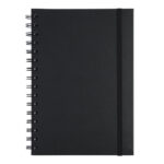 LIBRETA A5 CON ARILLO METÁLICO RULFO A3160 NEGRO (PU / A3160.02 /  ARTICULOS PROMOCIONALES)