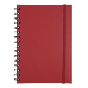 LIBRETA A5 CON ARILLO METÁLICO RULFO A3160 ROJO (PU / A3160.04 /  ARTICULOS PROMOCIONALES)