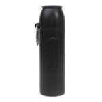 TERMO DE ACERO INOXIDABLE CON GANCHO DE 750ML. AVENTURERO A3163 NEGRO (TERMO: ACERO INOXIDABLE / TAPAS: PLÁSTICO PP // GANCHO: ALUMINIO / A3163.02 /  ARTICULOS PROMOCIONALES)