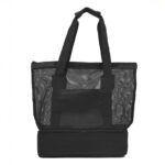 BOLSA DE MALLA PLAYACAR A3164 NEGRO (POLIÉSTER / MALLA MESH / PEVA / A3164.02 /  ARTICULOS PROMOCIONALES)