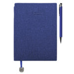 AGENDARIO CON BOLÍGRAFO VENECIA A3167 AZUL (LIBRETA: PU // BOLÍGRAFO: ALUMINIO // ESTUCHE: CARTÓN / A3167.09 /  ARTICULOS PROMOCIONALES)