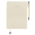 AGENDARIO CON BOLÍGRAFO VENECIA A3167 BEIGE (LIBRETA: PU // BOLÍGRAFO: ALUMINIO // ESTUCHE: CARTÓN / A3167.24 /  ARTICULOS PROMOCIONALES)