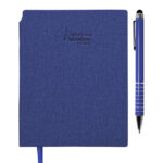 AGENDARIO DE BOLSILLO CON BOLÍGRAFO VENECIA POCKET A3168 AZUL (LIBRETA: PU // BOLÍGRAFO: ALUMINIO / A3168.09 /  ARTICULOS PROMOCIONALES)