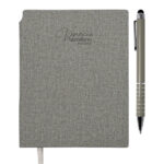 AGENDARIO DE BOLSILLO CON BOLÍGRAFO VENECIA POCKET A3168 GRIS (LIBRETA: PU // BOLÍGRAFO: ALUMINIO / A3168.22 /  ARTICULOS PROMOCIONALES)