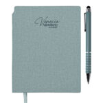 AGENDARIO DE BOLSILLO CON BOLÍGRAFO VENECIA POCKET A3168 TURQUESA (LIBRETA: PU // BOLÍGRAFO: ALUMINIO / A3168.41 /  ARTICULOS PROMOCIONALES)