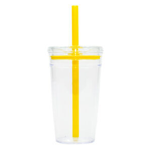 VASO DE PLÁSTICO DE 450 ML. CONGA A3172 AMARILLO (PLÁSTICO PS / SILICÓN / A3172.07 /  ARTICULOS PROMOCIONALES)