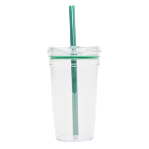 VASO DE PLÁSTICO DE 450 ML. CONGA A3172 VERDE (PLÁSTICO PS / SILICÓN / A3172.06 /  ARTICULOS PROMOCIONALES)