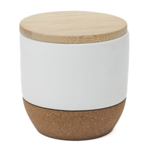 VELA DECORATIVA CON AROMA SERENITY A3174 BLANCA (CERA / CERÁMICA / BAMBÚ / CORCHO / A3174.01 /  ARTICULOS PROMOCIONALES)