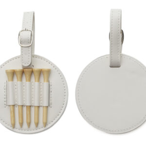 ESTUCHE CON SOPORTES TEES DE GOLF A3177 BLANCO (BAMBÚ / PU / A3177.01 /  ARTICULOS PROMOCIONALES)