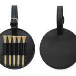 ESTUCHE CON SOPORTES TEES DE GOLF A3177 NEGRO (BAMBÚ / PU / A3177.02 /  ARTICULOS PROMOCIONALES)