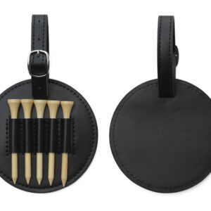 ESTUCHE CON SOPORTES TEES DE GOLF A3177 NEGRO (BAMBÚ / PU / A3177.02 /  ARTICULOS PROMOCIONALES)