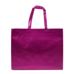BOLSA DE NONWOVEN METALIZADO GLEAM L A3187 ROSA (NON WOVEN CON PELÍCULA PLÁSTICA / A3187.05 /  ARTICULOS PROMOCIONALES)