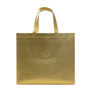 BOLSA DE NONWOVEN METALIZADO GLEAM A3188 ORO (NON WOVEN CON PELÍCULA PLÁSTICA / A3188.18 /  ARTICULOS PROMOCIONALES)