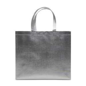 BOLSA DE NONWOVEN METALIZADO GLEAM A3188 PLATA (NON WOVEN CON PELÍCULA PLÁSTICA / A3188.17 /  ARTICULOS PROMOCIONALES)