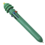 BOLÍGRAFO MULTITINTAS CON FIGURA NAVIDEÑA, CHRISMATIK A3197 VERDE (PLÁSTICO ABS / A3197.06 /  ARTICULOS PROMOCIONALES)