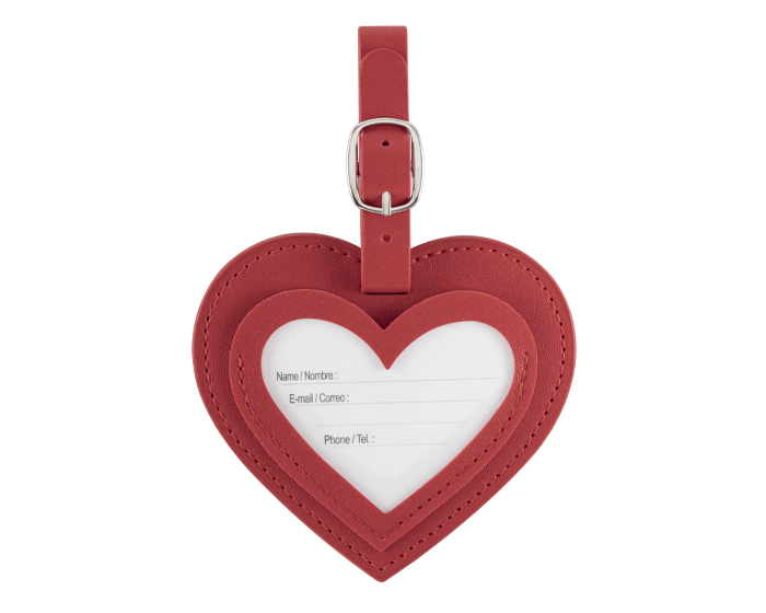 IDENTIFICADOR DE MALETAS DE PU KOKORO A3202 ROJO (PU / A3202.04 / ARTICULOS PROMOCIONALES)