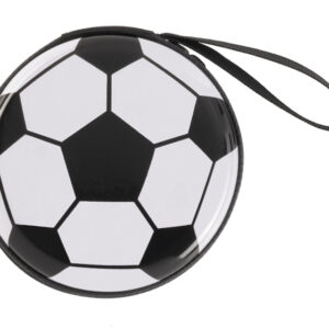 ESTUCHE MONEDERO DE BALÓN DE SOCCER MARADONA A3219 NEGRO (HOJALATA / POLIÉSTER / A3219.02 /  ARTICULOS PROMOCIONALES)