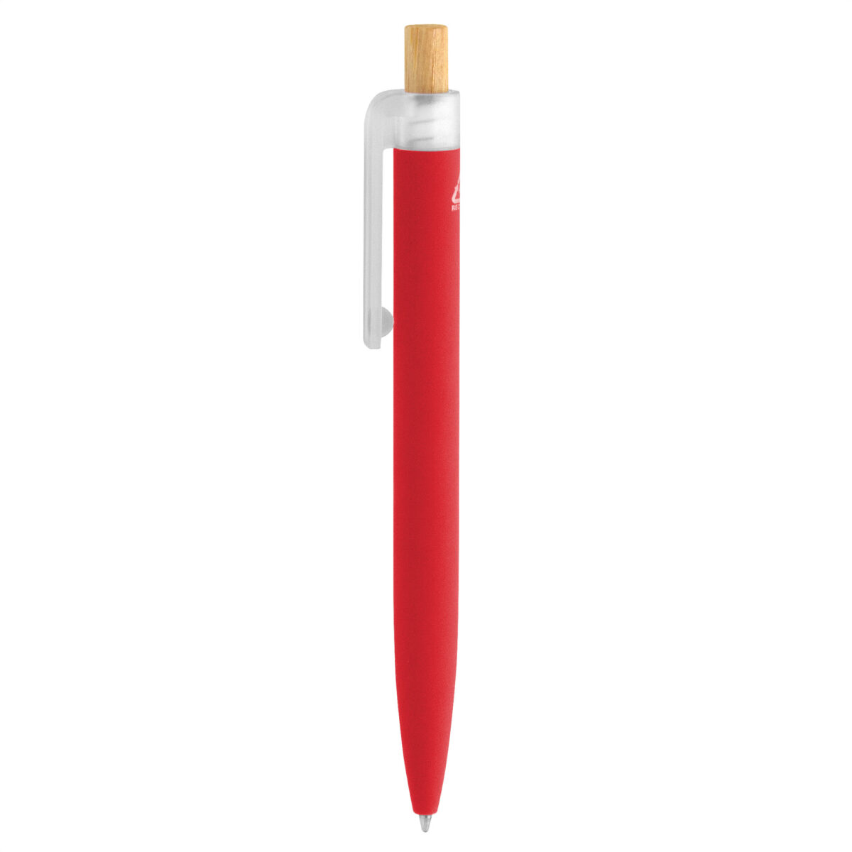 BOLÍGRAFO ALUMINIO RECICLADO Y BAMBÚ BALU (BP325 ROJO) - ARTICULO PROMOCIONAL - Image 1