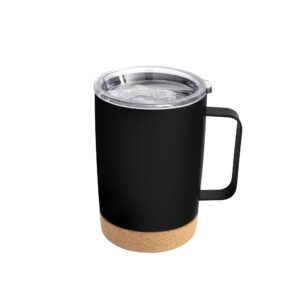 MUG TÉRMICO KORK (T762 NEGRO) - ARTICULO PROMOCIONAL