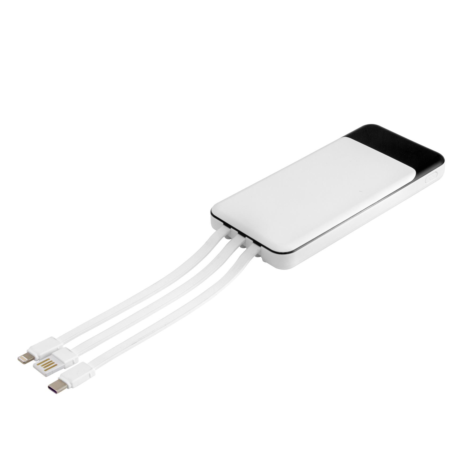 POWER BANK MULTIPUERTO ATLANTA (EC776 BLANCO) - ARTICULO PROMOCIONAL