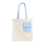 BL 345 BOLSA BAGU  (AZUL CLARO / ALGODÓN / BL-345 / BL345 / ARTICULO PROMOCIONAL )